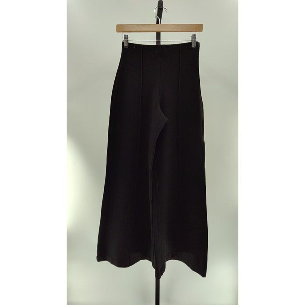 Quince Ultra-Stretch Ponte Super Wide Leg Pants Black S - Picture 3 of 3